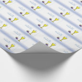Personalisieren Sie den Namen Boy First Communion Geschenkpapier (Ecke)