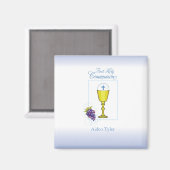 Personalisieren Sie den Namen Boy First Communion Magnet (Vorderseite/Rückseite)