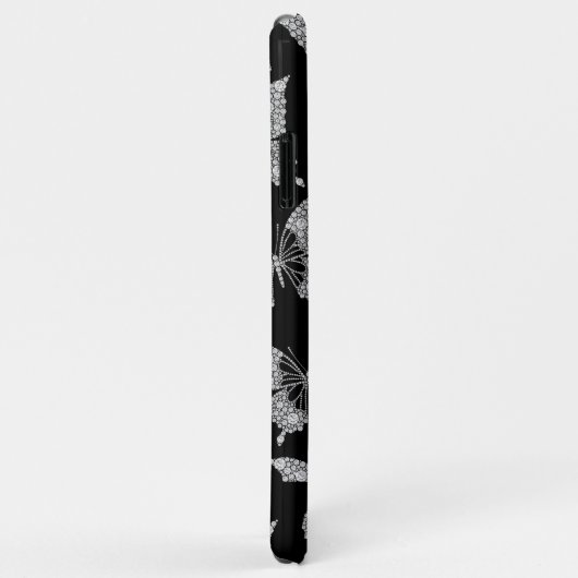 Personalisieren Sie den Namen, das Schmetterlingsm Case-Mate iPhone Hülle (Hinten/Rechts)