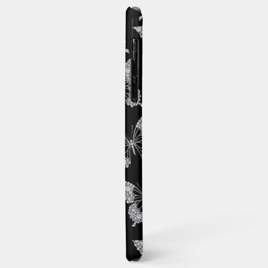 Personalisieren Sie den Namen, das Schmetterlingsm Case-Mate iPhone Hülle (Hinten/Links)