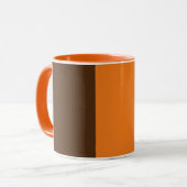 Personalisieren Sie den Namen des braunen und oran Tasse (Vorderseite Links)