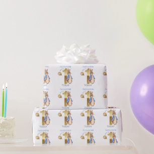 Personalisieren Sie den Namen des Kindes Peter 1.  Geschenkpapier