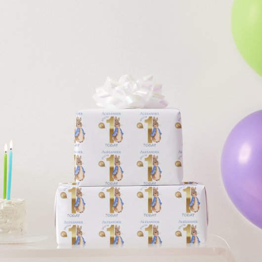 Personalisieren Sie den Namen des Kindes Peter 1.  Geschenkpapier (Partygeschenke)