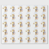 Personalisieren Sie den Namen des Kindes Peter 1.  Geschenkpapier (Flach)