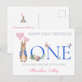 Personalisieren Sie den Namen des Kindes Peter 1.  Postkarte (Vorne/Hinten)