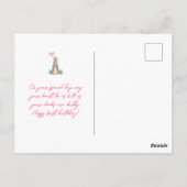 Personalisieren Sie den Namen des Kindes Peter 1.  Postkarte (Rückseite)