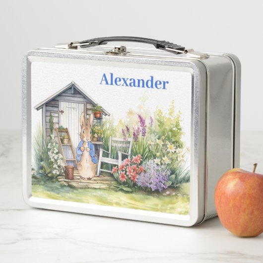 Personalisieren Sie den Namen des Kindes Peter des Metall Brotdose (Beispiel)