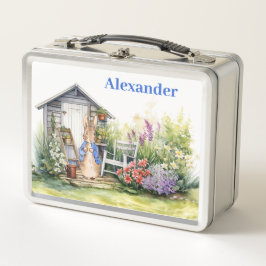 Personalisieren Sie den Namen des Kindes Peter des Metall Brotdose