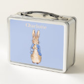 Personalisieren Sie den Namen des Kindes Peter des Metall Brotdose (Rückseite)