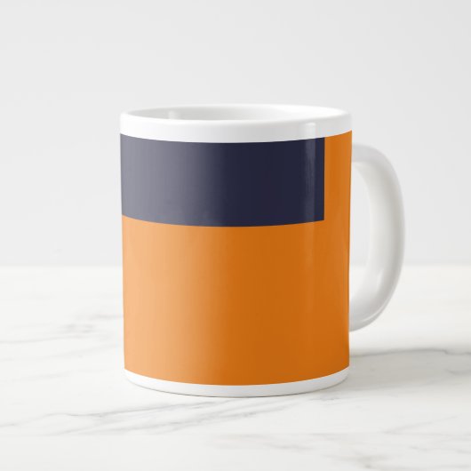 Personalisieren Sie den Namen des Orange- und Mari Jumbo-Tasse (Vorderseite Rechts)