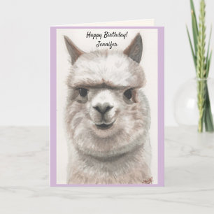 Personalisieren Sie den Namen Geburtstagskarte Feiertagskarte