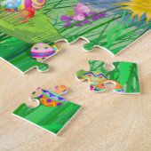 Personalisieren Sie den Namen Happy Oaster Bunny Puzzle (Seite)