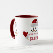 Personalisieren Sie den Namen Ihrer Kinder! Schoko Tasse (Vorderseite Links)