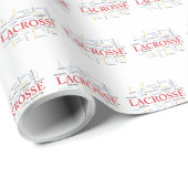 Personalisieren Sie den Namen Lacrosse Coach mithi Geschenkpapier (Rolleneckpunkt)