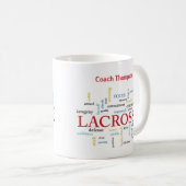 Personalisieren Sie den Namen Lacrosse Coach mithi Kaffeetasse (VorderseiteRechts)