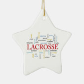 Personalisieren Sie den Namen Lacrosse Coach mithi Keramik Ornament (Rechts)