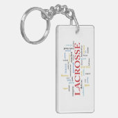 Personalisieren Sie den Namen Lacrosse Coach mithi Schlüsselanhänger (Vorderseite links)