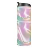 Personalisieren Sie den Namen Lila Skript vertikal Thermosbecher (Nach rechts gedreht)