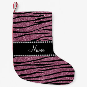 Personalisieren Sie den Namen misty pink Glitzer z Kleiner Weihnachtsstrumpf