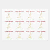 Personalisieren Sie den Namen Modernes Weihnachtsb Geschenkpapier Set (Vorderseite 2)