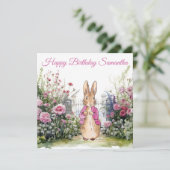 Personalisieren Sie den Namen Peter der Rabbit Pin Karte (Stehend Vorderseite)