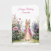 Personalisieren Sie den Namen Peter der Rabbit Pin Karte (Vorderseite)