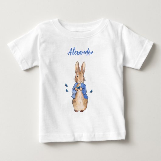 Personalisieren Sie den Namen Peter der Rabbit-Sch Baby T-shirt (Vorderseite)