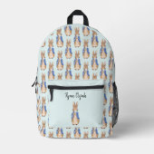 Personalisieren Sie den Namen Peter des Rabbit-Kau Bedruckter Rucksack (Vorderseite)
