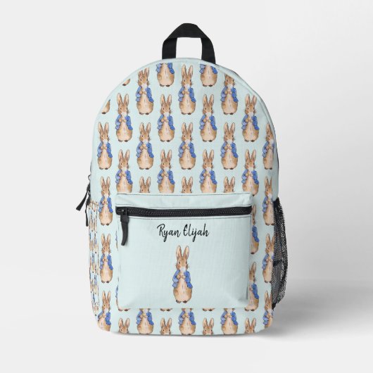 Personalisieren Sie den Namen Peter des Rabbit-Kau Bedruckter Rucksack (Vorderseite)
