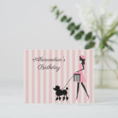 Personalisieren Sie den Namen und den Beruf Lady W Postkarte (Stehend Vorderseite)