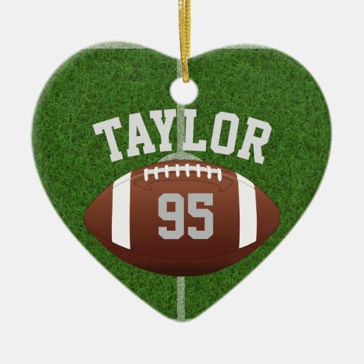 Personalisieren Sie den Namen und die Nummer Ihres Keramik Ornament (Vorne)