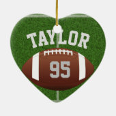 Personalisieren Sie den Namen und die Nummer Ihres Keramik Ornament (Hinten)