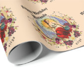 Personalisieren Sie den Namen Virgo Custom Geburts Geschenkpapier (Rolleneckpunkt)