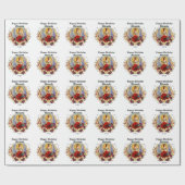 Personalisieren Sie den Namen Virgo Custom Geburts Geschenkpapier (Flach)