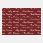 Personalisieren Sie den Namen Weihnachtsbaumglocke Geschenkpapier Set (Vorderseite 3)