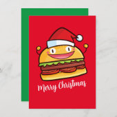 Personalisieren Sie den Niedlichen WeihnachtsHambu Einladung (Vorne/Hinten)