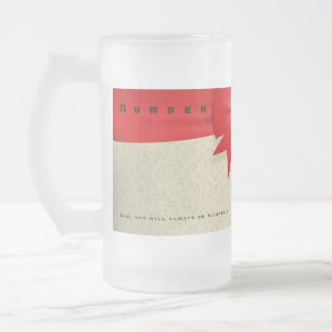 Personalisieren Sie den Offiziellen Titel Vater Nu Mattglas Bierglas