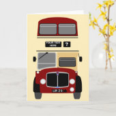 Personalisieren Sie den Old Colchester Essex Doubl Karte (Gelbe Blume)