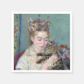 PERSONALISIEREN Sie den Prinzen und mich glücklich Serviette (Vorderseite)