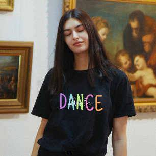 Personalisieren Sie den Rainbow Color Dance Lover T-Shirt