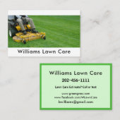 Personalisieren Sie den Rasenmähgarten 100 Visitenkarte (Vorne/Hinten)