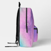 Personalisieren Sie den Skriptnamen, Bokeh Stars L Bedruckter Rucksack (Links)