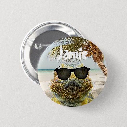 Personalisieren Sie den Sommerstrand Button (Vorne & Hinten)