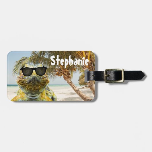 Personalisieren Sie den Sommerstrand Gepäckanhänger (Vorderseite horizontal)