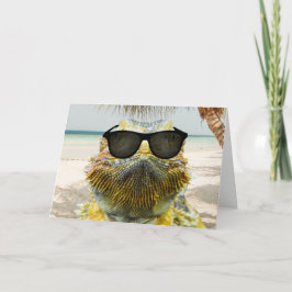 Personalisieren Sie den Sommerstrand Karte