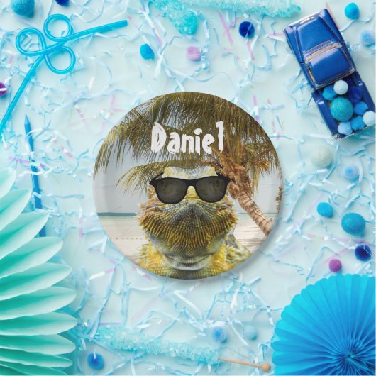 Personalisieren Sie den Sommerstrand Pappteller (Party)