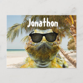 Personalisieren Sie den Sommerstrand Postkarte