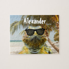 Personalisieren Sie den Sommerstrand Puzzle