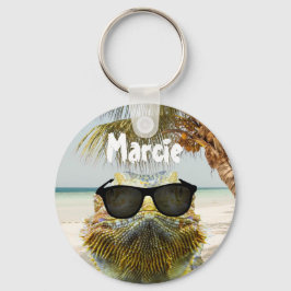 Personalisieren Sie den Sommerstrand Schlüsselanhänger