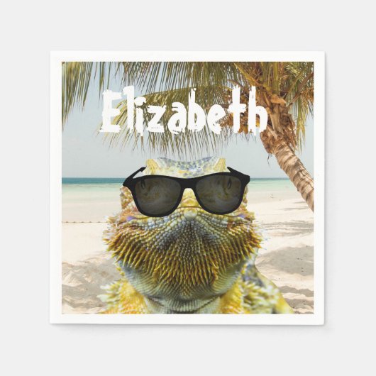 Personalisieren Sie den Sommerstrand Serviette (Vorderseite)